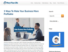 Tablet Screenshot of marysplacegifts.com